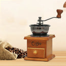 Classical Wooden Manual Coffee Grinder Stainless Steel Retro Spice Mini Bur Mill