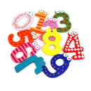 Funky Fun Colorful Magnetic Numbers Wooden Fridge Magnets Kids Educational