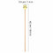 1 Pair Marimba Mallets, Percussion Mallets with Yarn Head and Smooth Wood H
