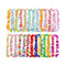 36Pcs Hawaiian Garland Hula Lei Flower Leaves Necklace Tropical Beach Luau Decor