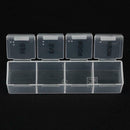 28 Grids Pills Storage Box Tablet Case Stationery Holder Organizer(Clear)