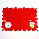 New Christmas Table Decor Non-Woven Placemats With Tableware Bag Table Mat