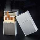Creative USB Automatic Cigarette Case Box Lighter Case Holder Windproof
