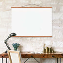 2 Pairs Magnet Wooden Picture Painting Frame Photo Poster Hanger 40 & 50cm