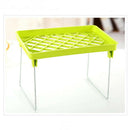 Foldable Home Storage Shelf Rack Holder Organizer Kitchen Bathroom Cabinet Stand