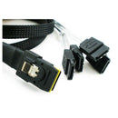 1M Mini SAS SFF-8087 36 PIN to 4 SATA 7 P HD Splitter Breakout Cable