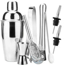 Stainless Steel Cocktail Shaker Bar Set Tools With Martini Mixer Double Mea