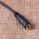 2pc Male to Female 3.5mm AUX Audio Headphone Stereo Jack Extension Cable Cord 1M