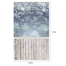 3*5FT Retro Brick Wood Backdrop Snow Studio Photography Background Photo A