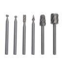 6PCS Drill Bits Rotary File Tools Grinding Bits Cutter Woodworking Carve New