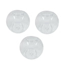3pcs 12cm Glass Ball Shaped Candle Holder Wedding Party Table Centerpiece