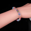300 Pcs Glass Beads, 8mm 10 Color Faceted Beads Crystal Beads for Jewelry M L1I1