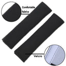 2 Pcs Black Car Seat Belt Shoulder Safety Pads Cover Comfortable Cushion JR