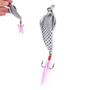 Sliver Metal Sequins Fishing Lure Spoon Lure  Hard Bait Hook FishingTackle 3C