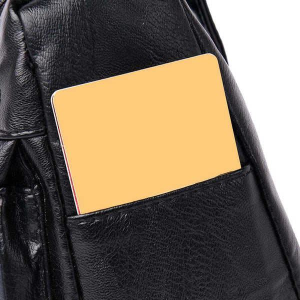 Daily Leather Mom Bag Multi-Pockets Women Shoulder Crossbody Bags (Black)