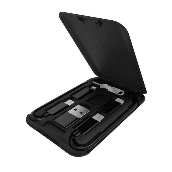1* Multi-function Data Line Conversion Head Wireless Charger Storage Bag B7O6