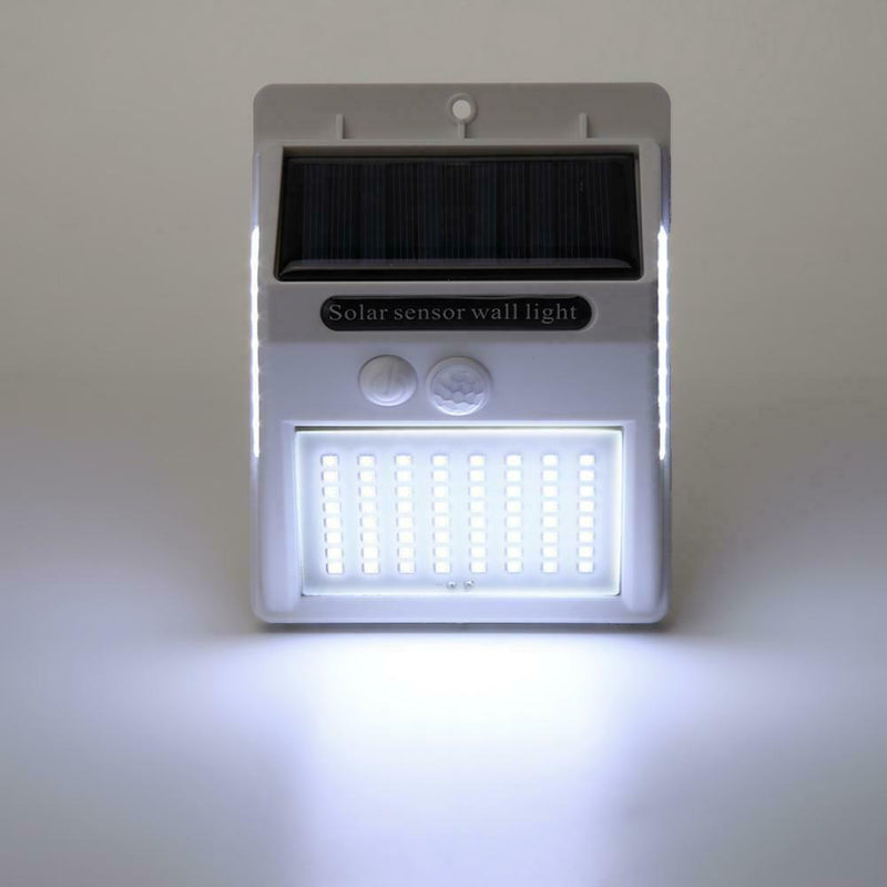 2pcs 100LED Three-sided Solar Motion Sensor Wall Light Outdoor Garden Lamp A