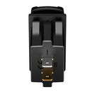 Dual QC3.0 USB Car Charger with Dust Cover for Car Boat Motorcycle (Red) A