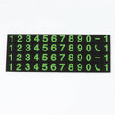 Luminous Hiding Car Temporary Parking Card Sign W/ 4-Set Phone Number Sheet