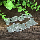Hugs Kisses Alphabet Metal Cutting Dies For DIY Scrapbooking Album Paper Card_ES