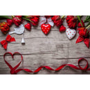 Rose Love Heart Photography Background Wedding Backdrop for Valentines Day A
