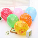 10Pcs 12 Inch Mix Color Happy Birthday Printed Latex Balloons Party DecorationMO
