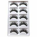 Thick Cross double layer false eyelashes popular beauty tools five pairs -