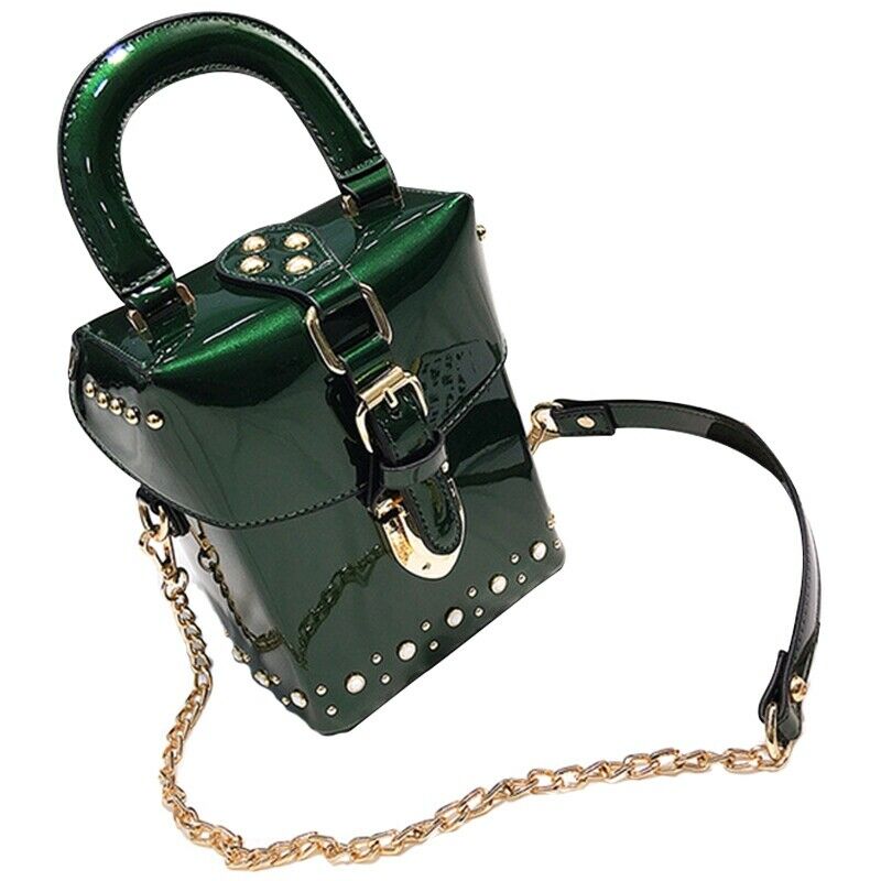 Diamond Box Handbags Mini Crossbody Bag For Women Messenger Bags(Green) I2H7