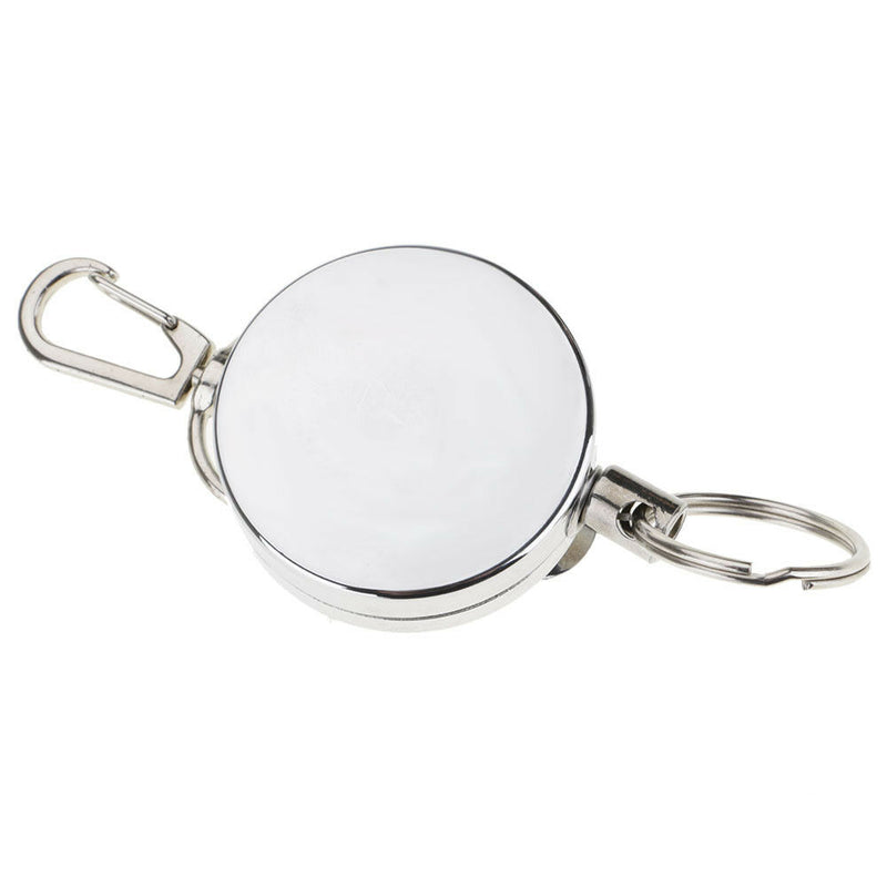 1*Anti-lost Retractable Metal High Elastic Telescopic Wire Rope Keyring Keychain
