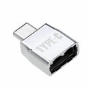 13'' Type C to USB 2.0 & USB Adapter OTG Keyring Set for New Macbook Pro