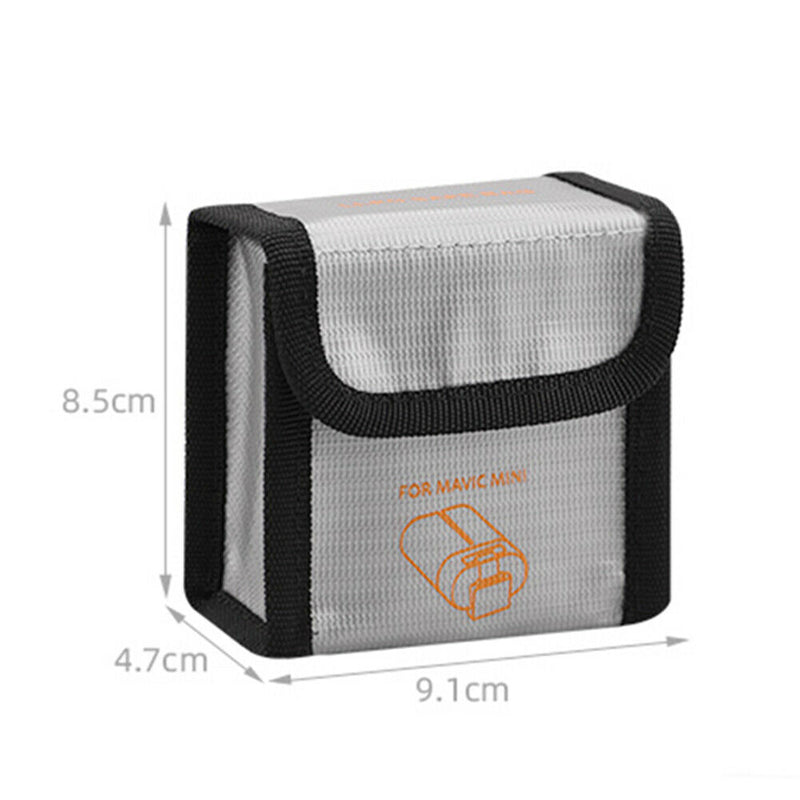 2 Battery Pack Storage Bag Explosion-Proof Pouch for DJI Mavic Mini