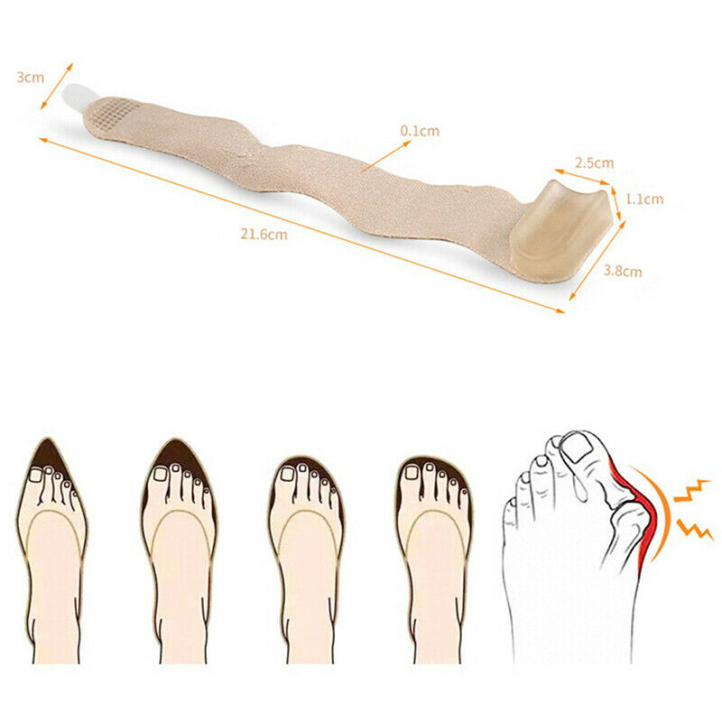 Toe Finger Straightener Hammer Toe Corrector Bandage Toe Separator Splint WrSE