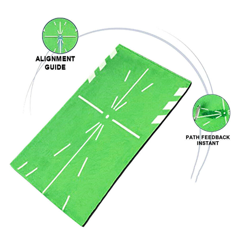 Golf Training Mat Practice Aid Home Office For Swing Detection Outdoor Sports
