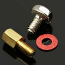 30Pcs 5mm Brass Standoff 6-32-M3 PC Case Motherboard Riser + Screws + Washers