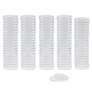 100pcs 28mm Plastic Clear Round Coin Capsules Containers Coin Protector Case