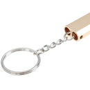 Alloy Aluminum Emergency Survival WhistleOutdoor Camping HikingTool W/KeychainME