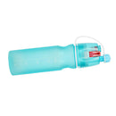Blue Plastic Water Bottle Spraying Bottle Travel Yoga Camping Cycling 600ml