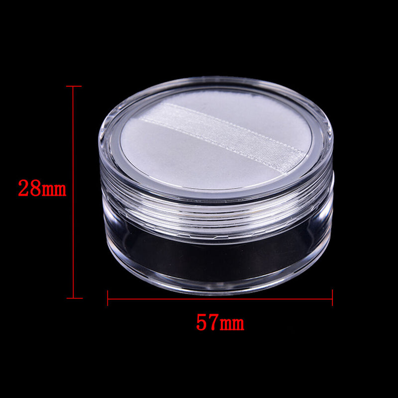 12ml  Cosmetic Sifter Loose Jar Container Puff Box Makeup With Puff TwJ Cy