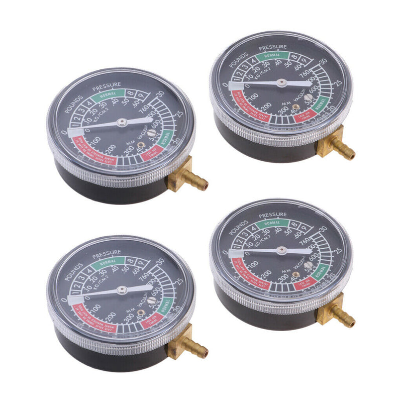 4 Motorcycle Carburetor Carb Synchronizer Vacuum Gauge Sync Dial Guage
