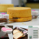 1Pair DIY Kitchen Cake Cutter Tool Leveler 5 Layer Slicer Cutting Fixator New