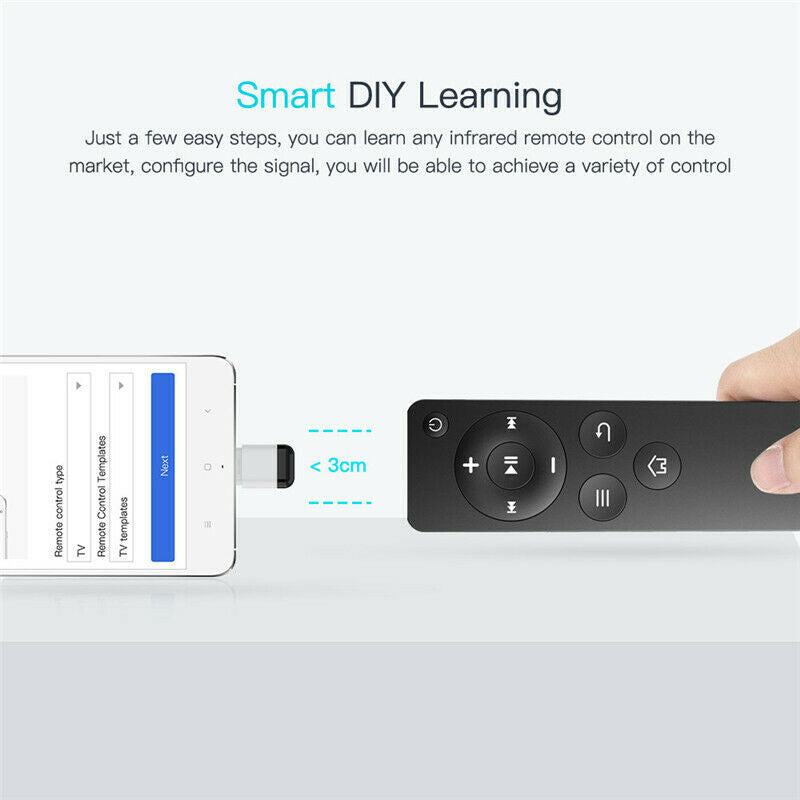 Mobile Phone Type-C Transmitter IR Infrared Remote Control Smart App Adapte U8H3