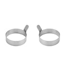 2pcs Stainless Kitchen Egg Fry Frier Fried Oven Poacher Pancake Mould Ring