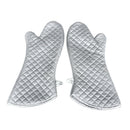 1Pair 23 inch BBQ Gloves Heat Resistant Supper Long Cotton Oven Mitts Kitch