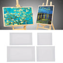 4 Pieces Blank Canvas Board Wooden