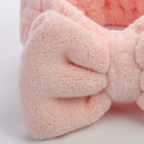Soft Coral Fleece Women Cross Headband Girls Bow Knot Elastic Hairband (4)