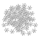 100pcs 14mm Crystal SnowFlake Buttons For Scrapbooking