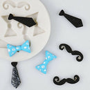 Silicone Beards Mustache Bow Tie Fondant Mould Cake Sugarcraft Chocolate Mold ES
