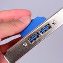 USB 3.0 20 pin to 2 port female adapter cables dual port USB 3.0 cabl Sâ„–[