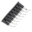Universal 8 in 1 PC AC DC Power Charger Adapter Socket Plug Connector Tips