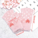 Winter Men Women Gloves Stretch Love Half Finger Gloves Outdoor Warm Fingerl BX